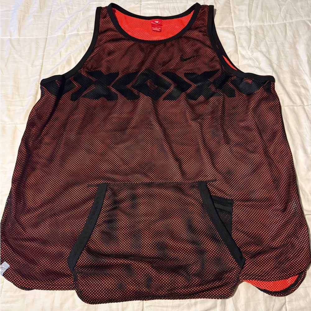 Nike Vibrant Red Athletic Mesh Shirt